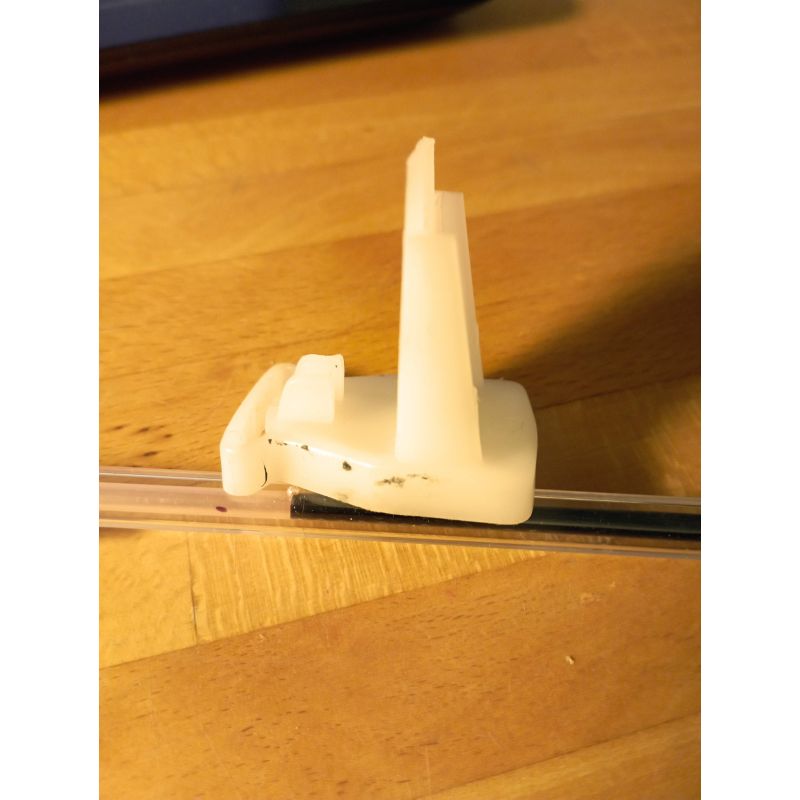 Lot de 2 guides pour portes de placard coulissant
